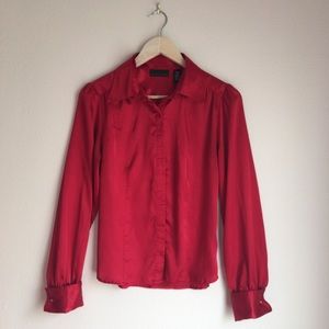 **VALENTINES DAY SPECIAL** Red Button Down Blouse